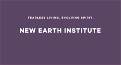 Desktop Screenshot of newearthinstitute.com